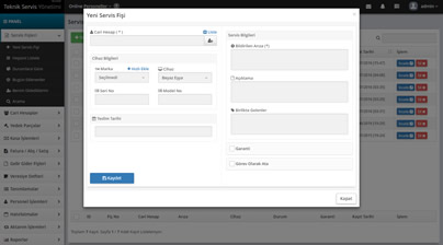 Teknik Servis Yönetim Yazılımı V2
